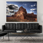 Red Mountain by Jamie Cook on GIANT ART - blue landscape