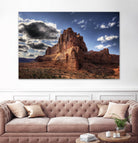 Red Mountain by Jamie Cook on GIANT ART - blue landscape