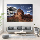 Red Mountain by Jamie Cook on GIANT ART - blue landscape