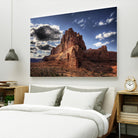 Red Mountain by Jamie Cook on GIANT ART - blue landscape