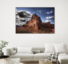 Red Mountain by Jamie Cook on GIANT ART - blue landscape