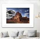 Red Mountain by Jamie Cook on GIANT ART - blue landscape