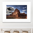 Red Mountain by Jamie Cook on GIANT ART - blue landscape