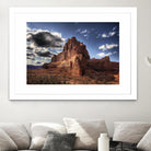 Red Mountain by Jamie Cook on GIANT ART - blue landscape