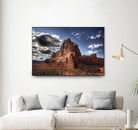 Red Mountain by Jamie Cook on GIANT ART - blue landscape