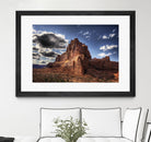 Red Mountain by Jamie Cook on GIANT ART - blue landscape