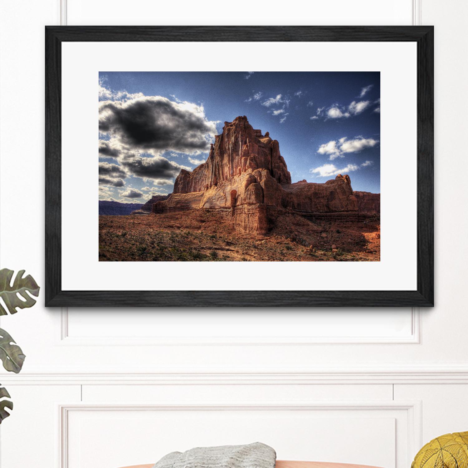 Red Mountain by Jamie Cook on GIANT ART - blue landscape