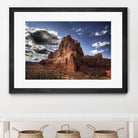 Red Mountain by Jamie Cook on GIANT ART - blue landscape