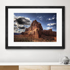 Red Mountain by Jamie Cook on GIANT ART - blue landscape