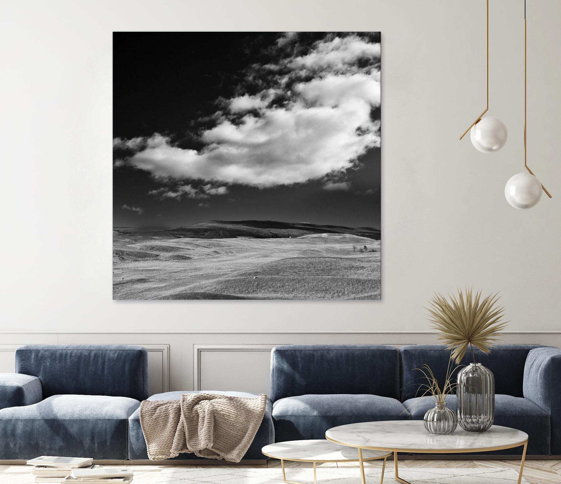 Field with Clouds by Jamie Cook on GIANT ART - white landscape