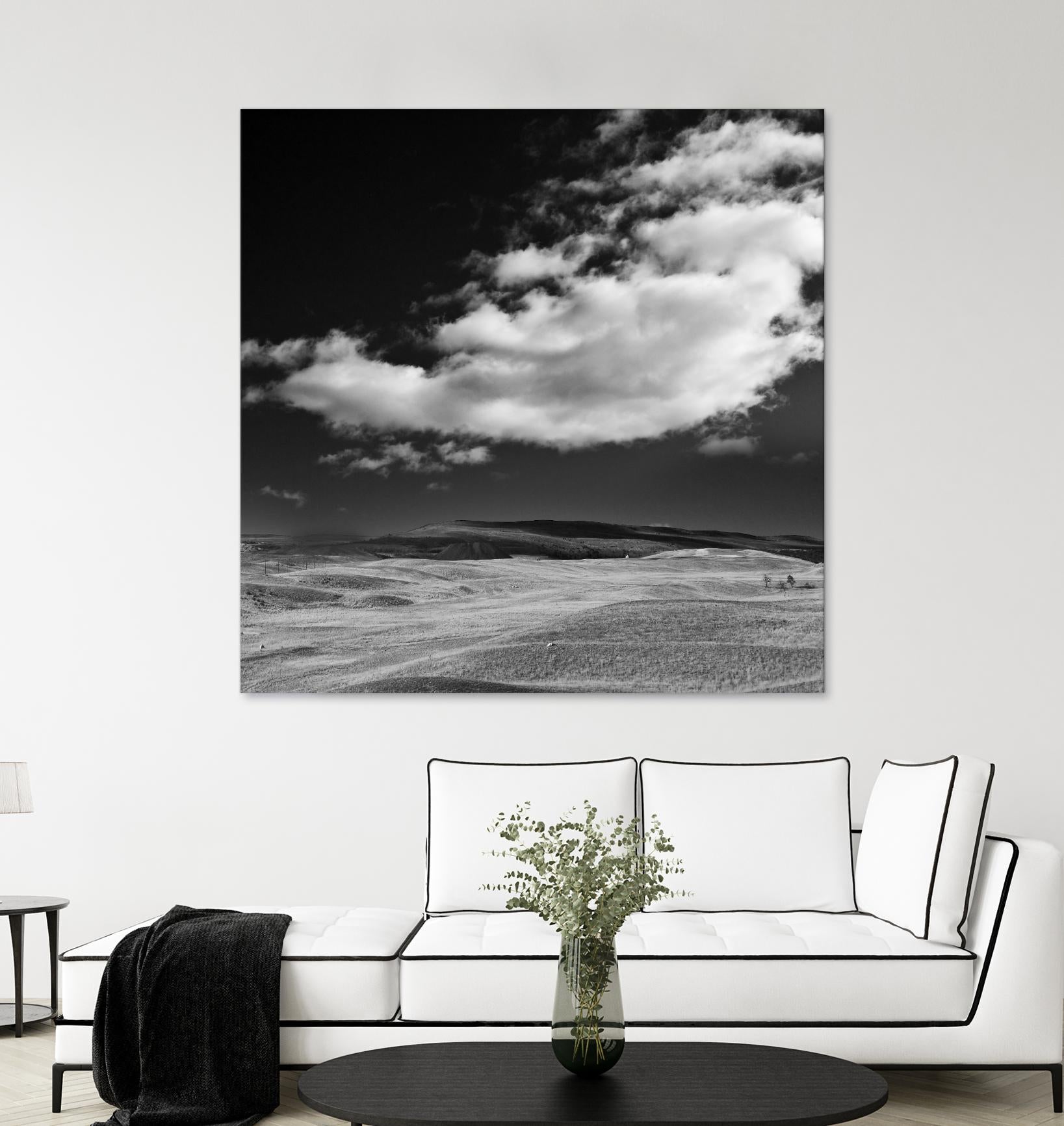 Field with Clouds by Jamie Cook on GIANT ART - white landscape