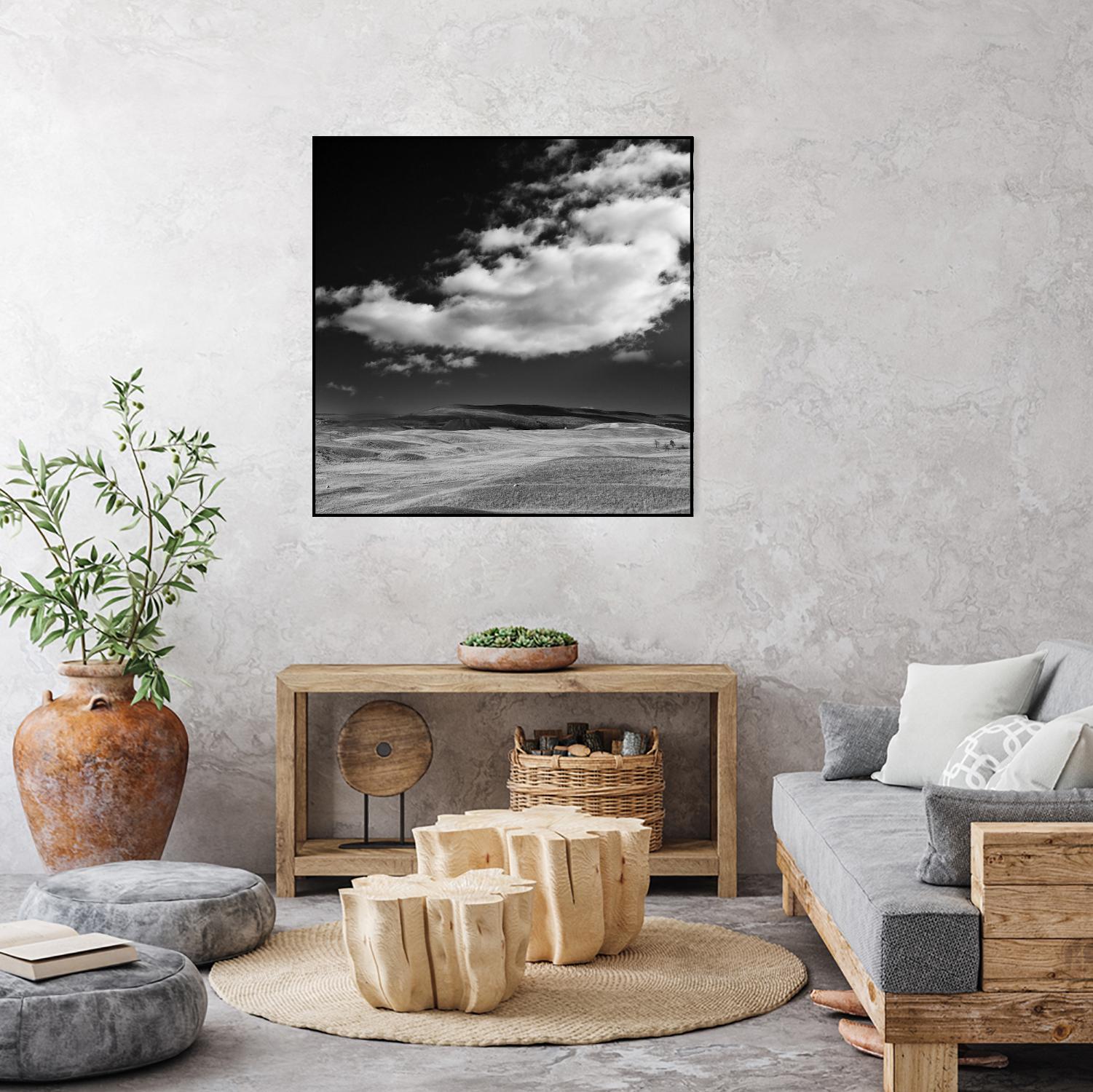 Field with Clouds by Jamie Cook on GIANT ART - white landscape