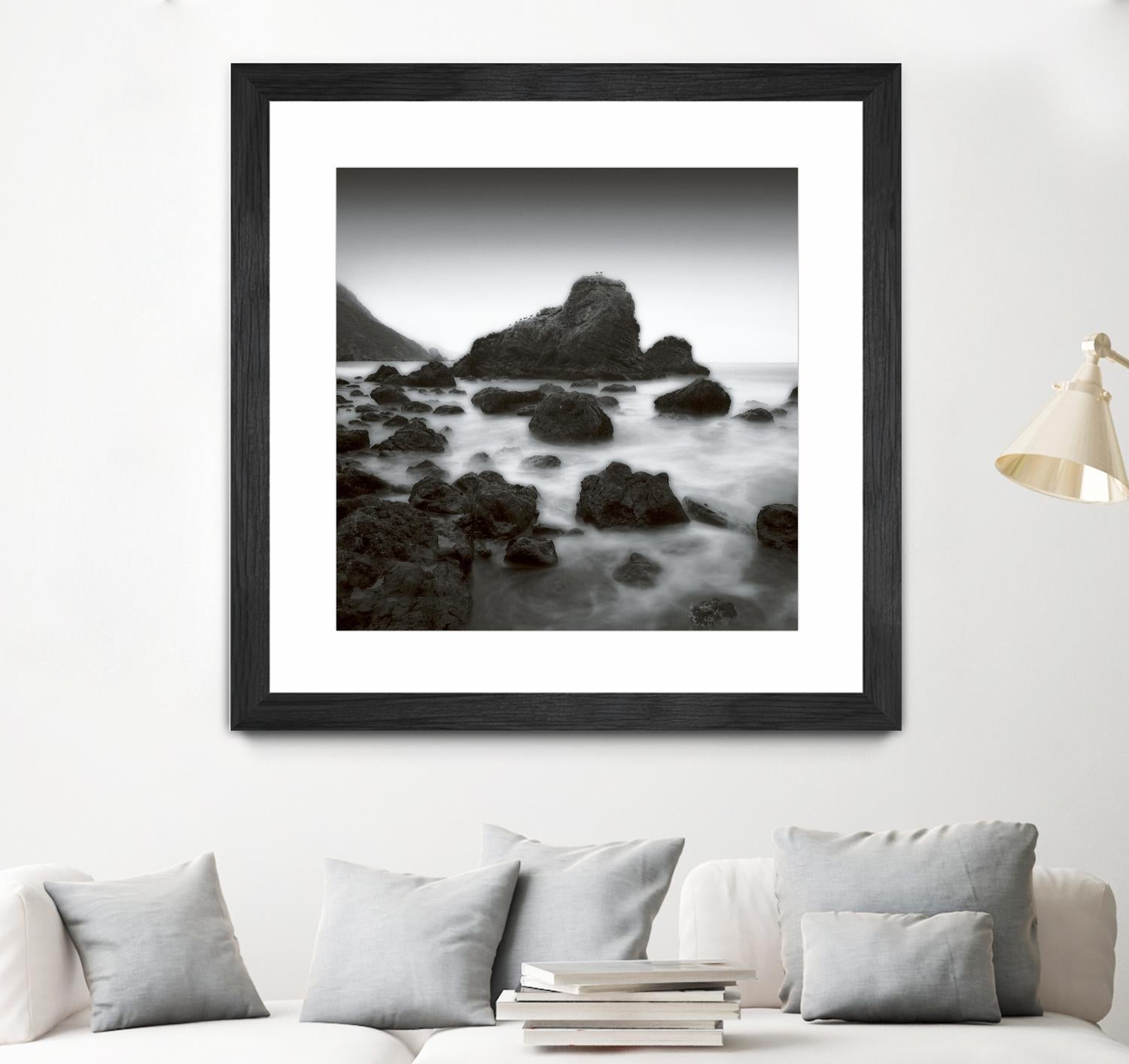 Ocean Rocks Muir Beach by Jamie Cook on GIANT ART - white sea scene