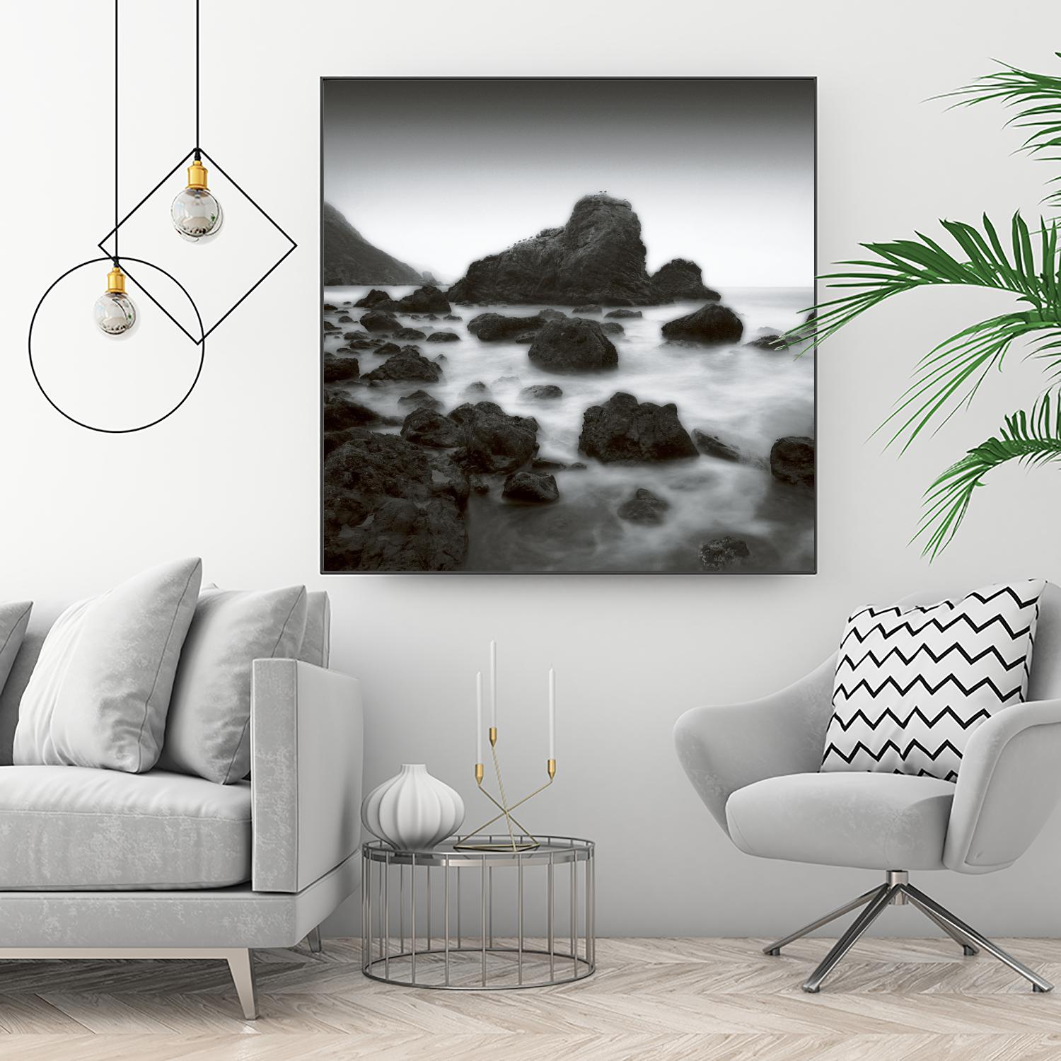 Ocean Rocks Muir Beach by Jamie Cook on GIANT ART - white sea scene