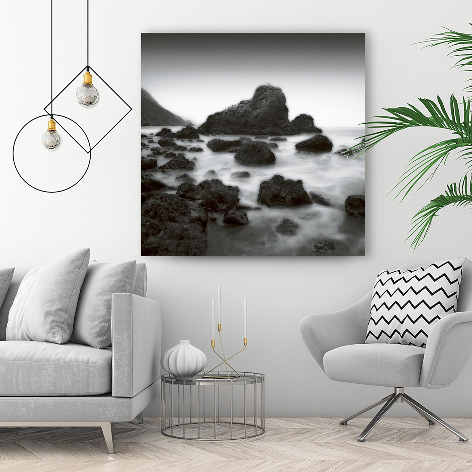 Ocean Rocks Muir Beach by Jamie Cook on GIANT ART - white sea scene