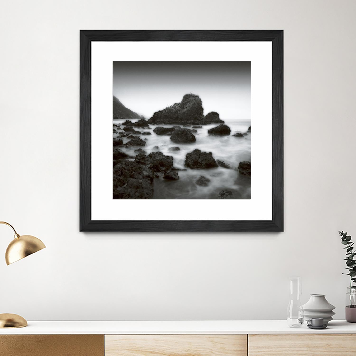 Ocean Rocks Muir Beach by Jamie Cook on GIANT ART - white sea scene