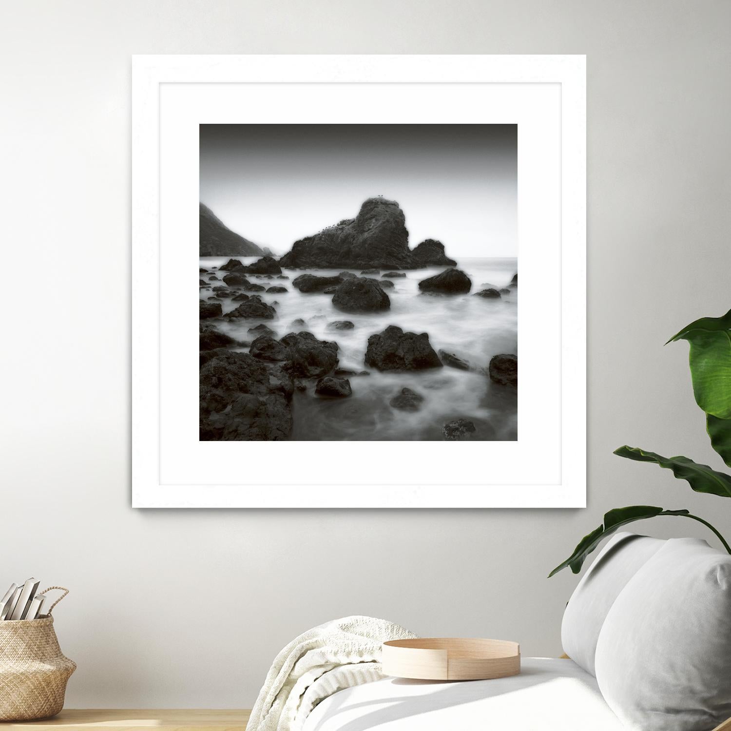 Ocean Rocks Muir Beach by Jamie Cook on GIANT ART - white sea scene