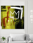 Graffiti Crowns B by Tracy Hiner on GIANT ART - orange contemporary