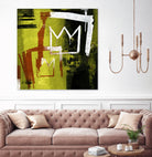 Graffiti Crowns B by Tracy Hiner on GIANT ART - orange contemporary