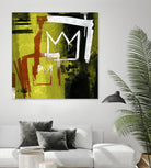 Graffiti Crowns B by Tracy Hiner on GIANT ART - orange contemporary