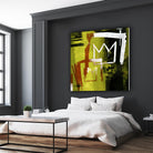 Graffiti Crowns B by Tracy Hiner on GIANT ART - orange contemporary