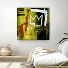 Graffiti Crowns B by Tracy Hiner on GIANT ART - orange contemporary