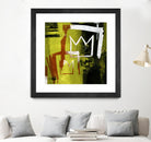 Graffiti Crowns B by Tracy Hiner on GIANT ART - orange contemporary