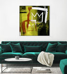 Graffiti Crowns B by Tracy Hiner on GIANT ART - orange contemporary