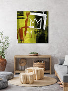 Graffiti Crowns B by Tracy Hiner on GIANT ART - orange contemporary