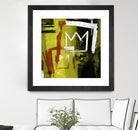 Graffiti Crowns B by Tracy Hiner on GIANT ART - orange contemporary