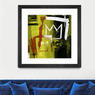 Graffiti Crowns B by Tracy Hiner on GIANT ART - orange contemporary