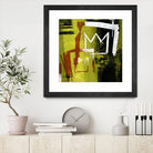 Graffiti Crowns B by Tracy Hiner on GIANT ART - orange contemporary