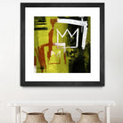 Graffiti Crowns B by Tracy Hiner on GIANT ART - orange contemporary