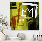 Graffiti Crowns B by Tracy Hiner on GIANT ART - orange contemporary