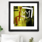 Graffiti Crowns B by Tracy Hiner on GIANT ART - orange contemporary