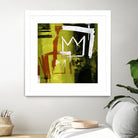 Graffiti Crowns B by Tracy Hiner on GIANT ART - orange contemporary