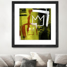 Graffiti Crowns B by Tracy Hiner on GIANT ART - orange contemporary