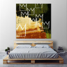 Graffiti Crowns C by Tracy Hiner on GIANT ART - orange contemporary