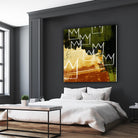 Graffiti Crowns C by Tracy Hiner on GIANT ART - orange contemporary