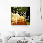 Graffiti Crowns C by Tracy Hiner on GIANT ART - orange contemporary