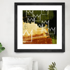 Graffiti Crowns C by Tracy Hiner on GIANT ART - orange contemporary