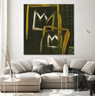 Graffiti Crowns D by Tracy Hiner on GIANT ART - orange contemporary