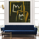 Graffiti Crowns D by Tracy Hiner on GIANT ART - orange contemporary