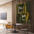 Graffiti Crowns D by Tracy Hiner on GIANT ART - orange contemporary