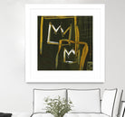 Graffiti Crowns D by Tracy Hiner on GIANT ART - orange contemporary