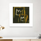 Graffiti Crowns D by Tracy Hiner on GIANT ART - orange contemporary