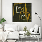 Graffiti Crowns D by Tracy Hiner on GIANT ART - orange contemporary