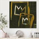 Graffiti Crowns D by Tracy Hiner on GIANT ART - orange contemporary