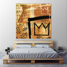 Graffiti Crowns E by Tracy Hiner on GIANT ART - black contemporary