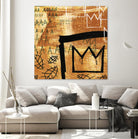 Graffiti Crowns E by Tracy Hiner on GIANT ART - black contemporary